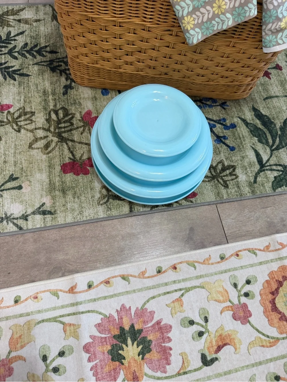 Cat Toy Blue Tiered Cat Track Toy with Rolling Ball